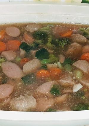 Foto resep Capcay bakso sosis kuah