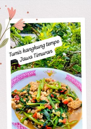 Foto resep Tumis Kangkung Tempe Jawa Timuran