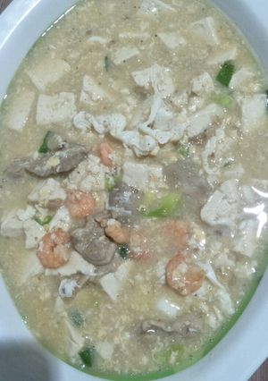 Foto resep Moon tahu ayam udang