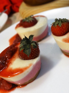 Una foto de Mini cheesecakes de frambuesas