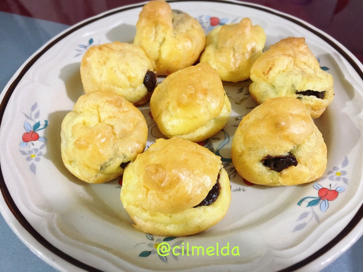 Resep Sus mini vla coklat Istimewa