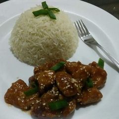 A picture of Chinese Sesame Honey Chicken.