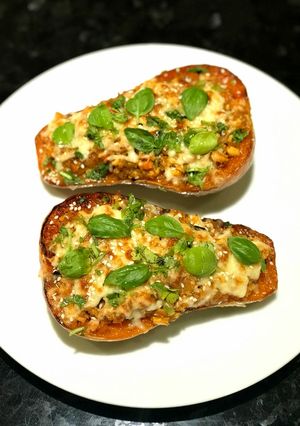 Una foto de Zapallito calabaza relleno