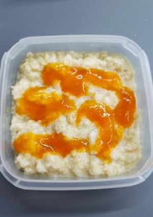Főzött zabkása recept fotója