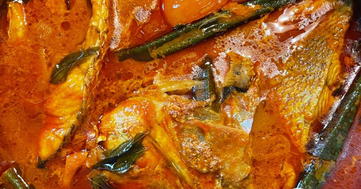 Resipi Gulai Kari Ikan Merah Oleh Ain Mohd Kitchen Cookpad