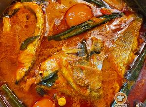 Gambar Gulai Kari Ikan Merah 🤤