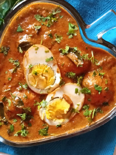 A picture of Egg Masala Curry.