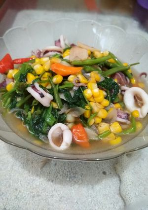 Foto resep Tumis Kangkung Cumi