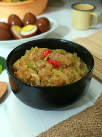 Langkah Gampang Membikin Resep Sambal Goreng Labu dan Krecek yang Uenak Anti Ribet, Bisa Manjain Lidah