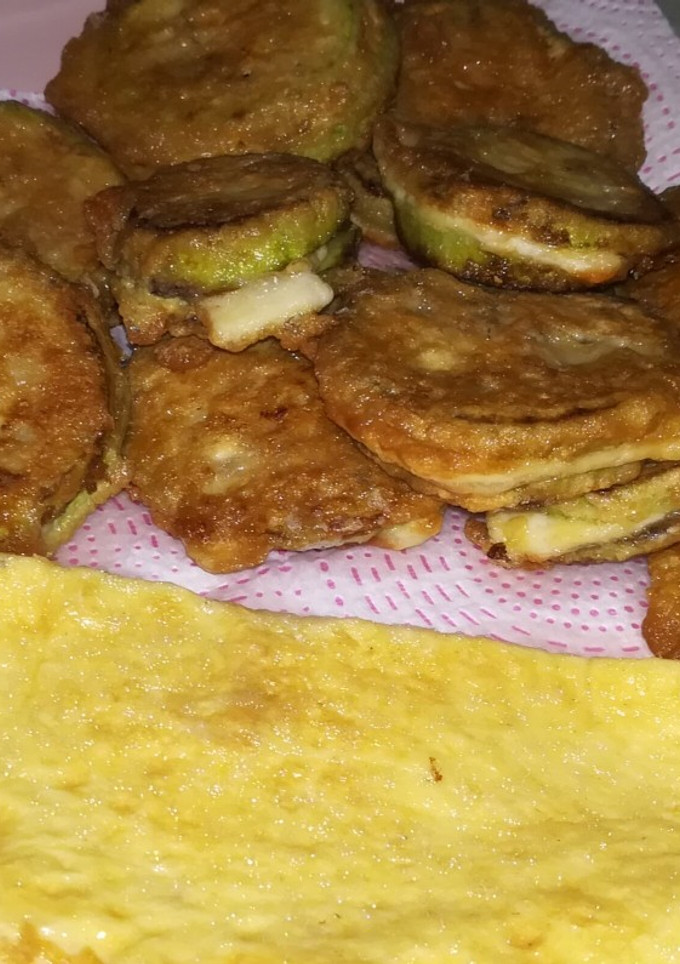 Una foto de Calabacines en sándwich