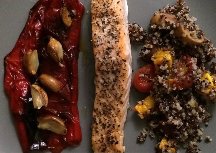 Steps to Cook Perfect Rustic Salmon Dinner