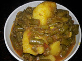 Beans aloo bhaji
