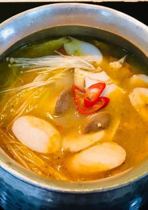 Hình của món Lẩu chao khoai môn (món chay).