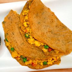 A picture of Paneer Stuffed Besan Chilla.