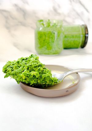 A picture of Wild garlic pesto.