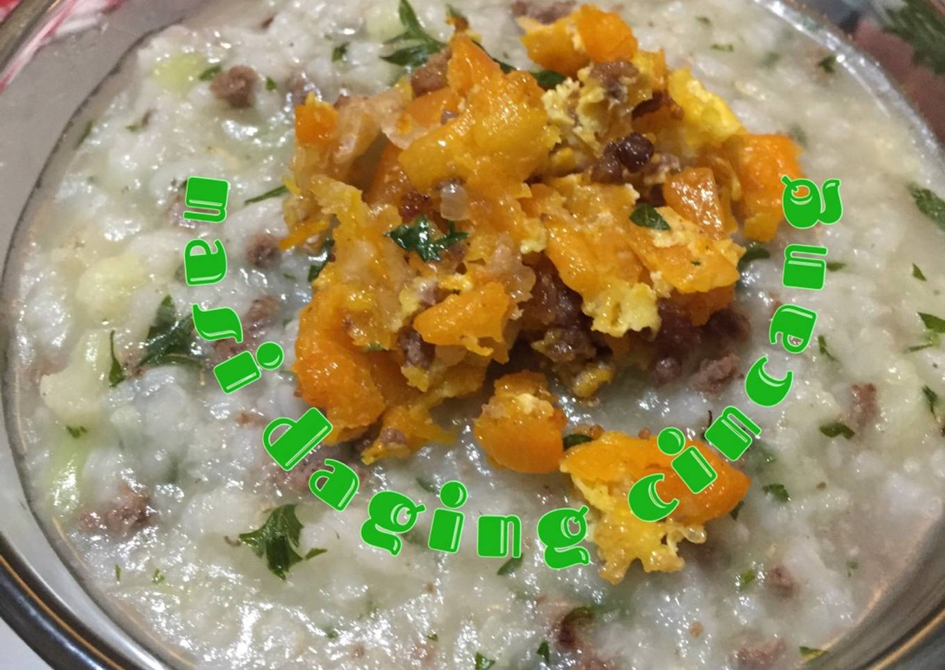Nasi daging cincang mpasi 10m