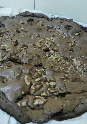 Una foto de Brownie con nueces
