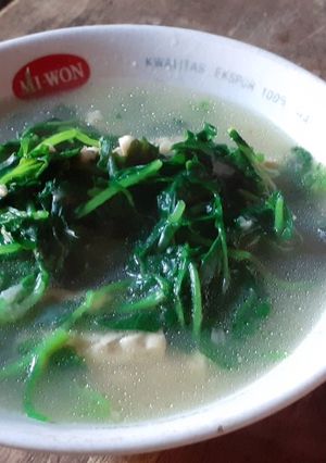 Foto resep Bobor Selada air + tempe