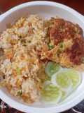 H248. Nasi Goreng Wortel, Dadar Wortel Kacang Polong dan Timun (14 month+)