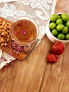 عکسی از دستور شربت شیره و گلاب 😋