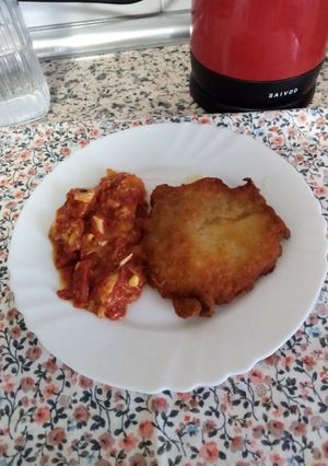 Una foto de San jacobo de lomo con fiambre de pavo y queso