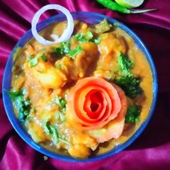 A picture of Punjabi Dum Aloo.