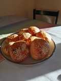 Bollos rellenos de queso crema