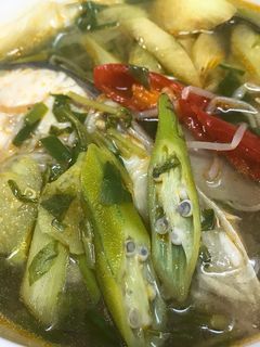 Hình của món Canh Chua Cá Bông Lau.