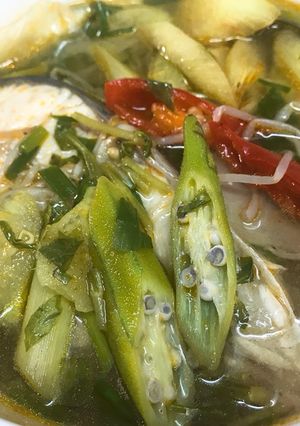 Hình của món Canh Chua Cá Bông Lau.