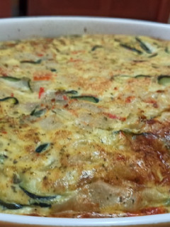 Una foto de Pastel de calabacín con palitos de mar (surimi)