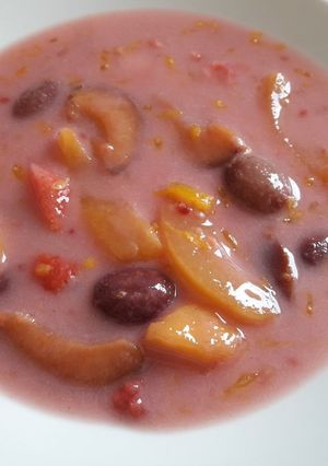 Gyümölcsleves recept fotója