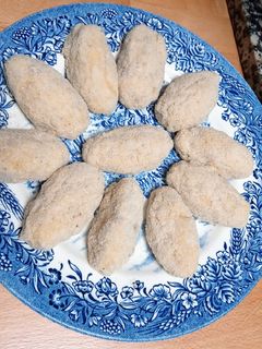Una foto de Croquetas de hongos sin gluten y sin lactosa. Con y sin panificadora