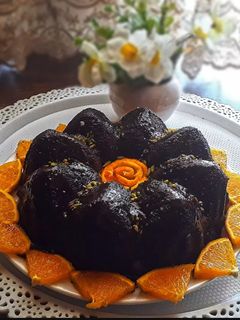 عکسی از دستور کیک شکلاتی پرتقالی 🍩