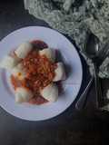 Nasi Impit Kuah Kacang