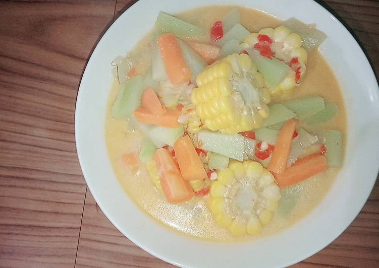 Resep Sayur Lodeh Jagung Wortel Labu Siam, Lezat Sekali