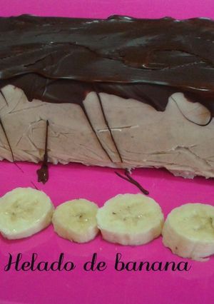 Una foto de Helado de banana