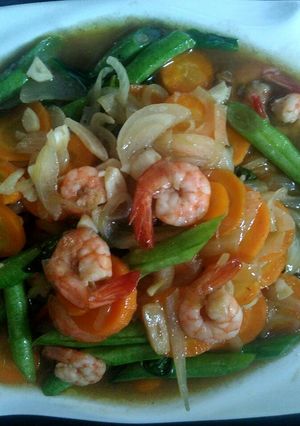 Foto resep Capcay udang