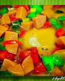 Trứng Gà Hấp Ớt Chuông Sốt Dầu Hào