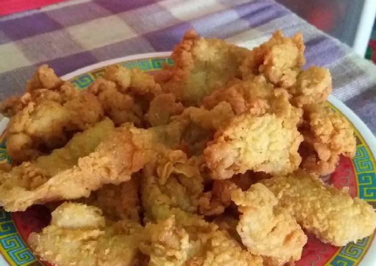 Resep Kulit ayam crispy simple, Enak Banget