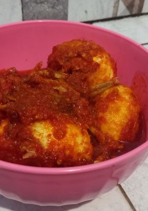 Foto resep Sambal telur ikan teri