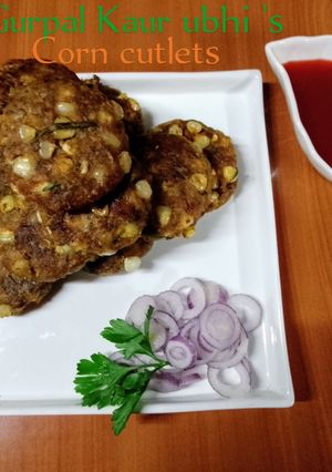 A picture of Corn cutlets 🥔🌶️🌽.