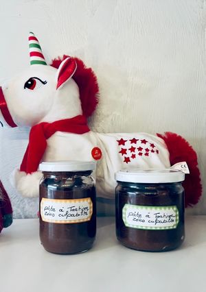 Une photo de Pâte à tartiner chocolat 🍫 noisettes Zéro culpabilité 😋