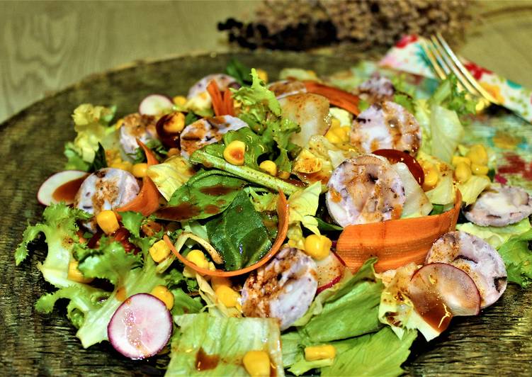 Ensalada de pulpo con vinagreta de pimentón🦑
