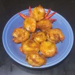 A picture of Udang telur Asin Krispy.