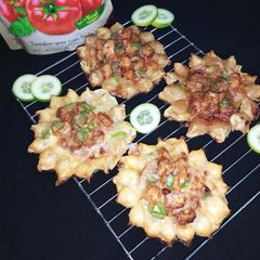 A picture of Flower pizza.