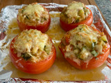 Tomate gratinado relleno