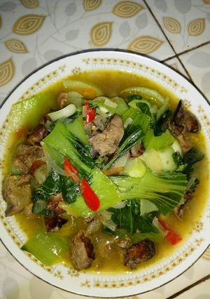 Foto resep Ca sawi hijau ati ampela