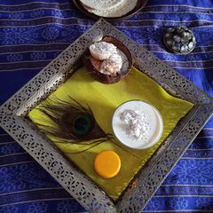 A picture of CHITAU PITHA with Mini Chitau balls.