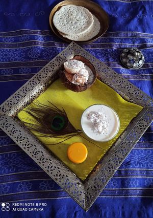 A picture of CHITAU PITHA with Mini Chitau balls.