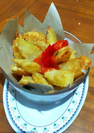 Foto resep Potato Wedges Goreng Ala Rumahan
